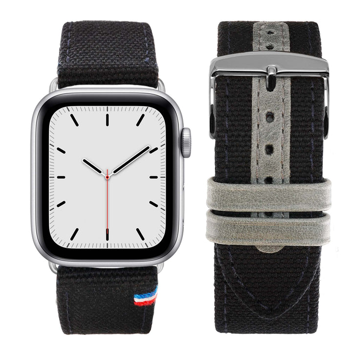 Eternel - Für Apple Watch-kompatibles Uhrenarmband New Rover - Stoff aus französischer Herstellung -