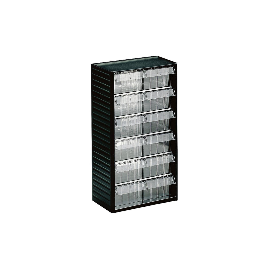 Treston Kleinteilemagazin 557-3, BxTxH 310x180x550 mm, Grau Standard-Ausführung BxTxH 310x180x550 mm