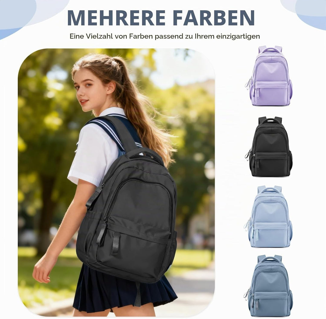 Schulrucksack Damen,Causal Schultasche Mädchen Teenager, Laptop Rucksack Damen Schulmädchen Casual T