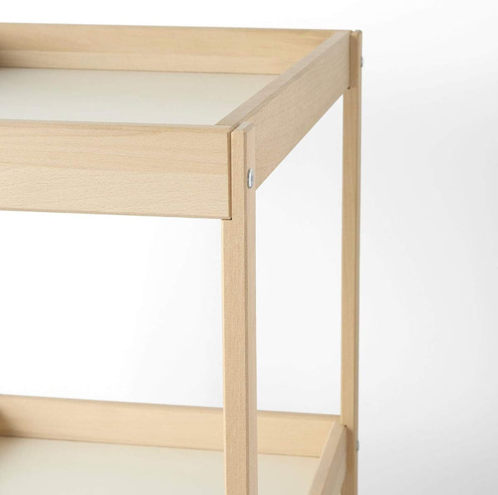 SNIGLAR Wickeltisch 53x87 cm buche/weiss