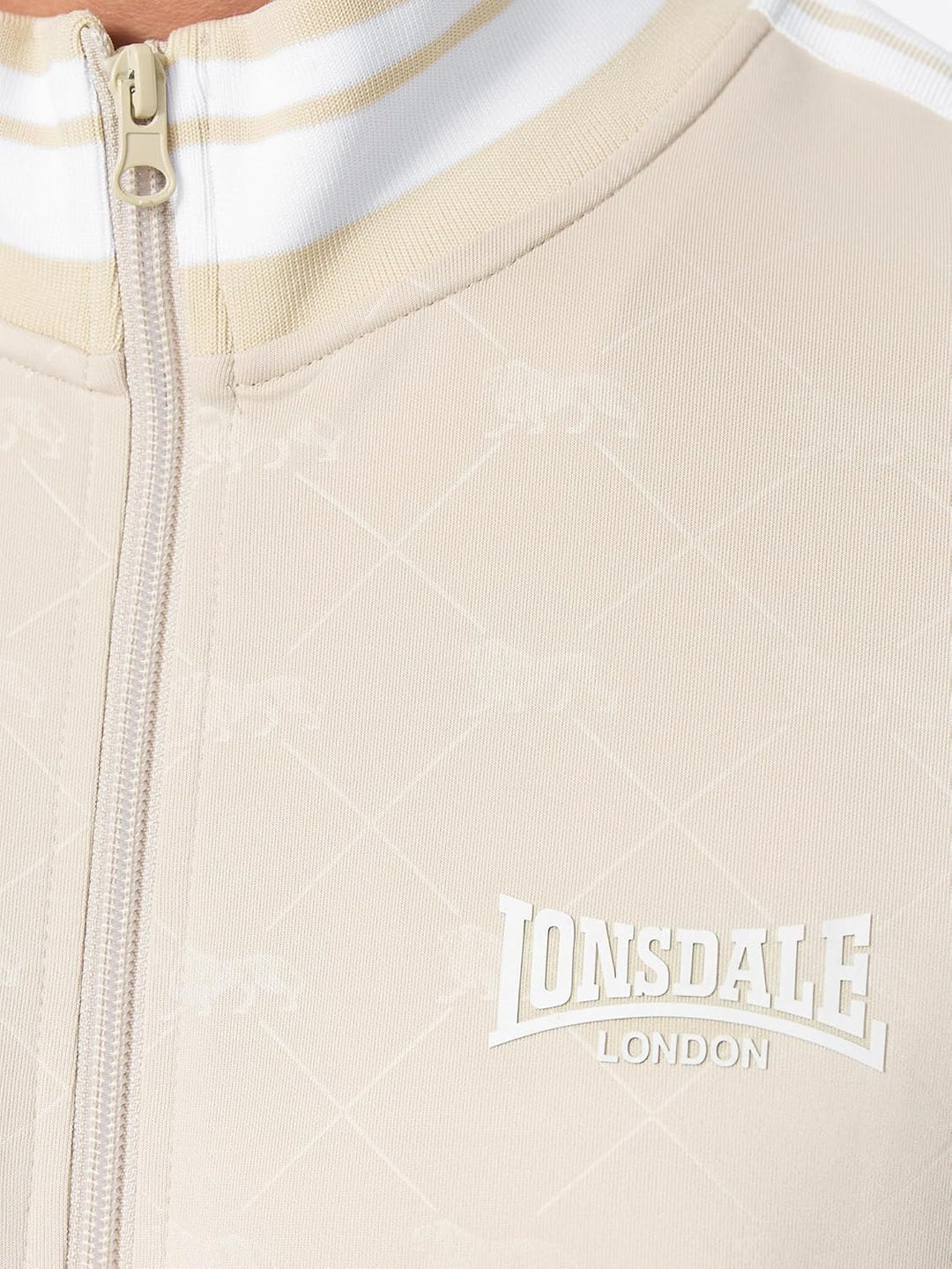 Lonsdale Herren Ashwell Trainingsanzüge L Sand/White, L Sand/White
