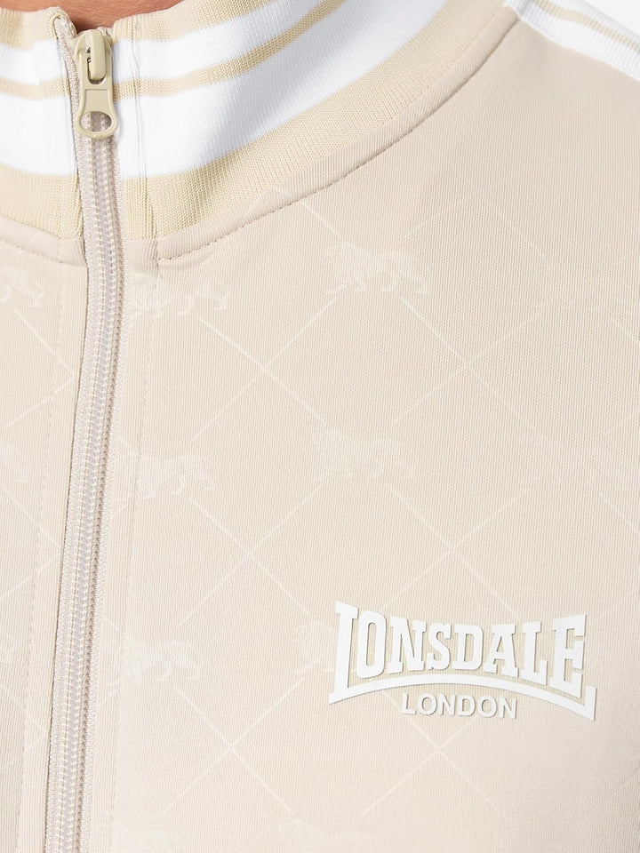 Lonsdale Herren Ashwell Trainingsanzüge L Sand/White, L Sand/White