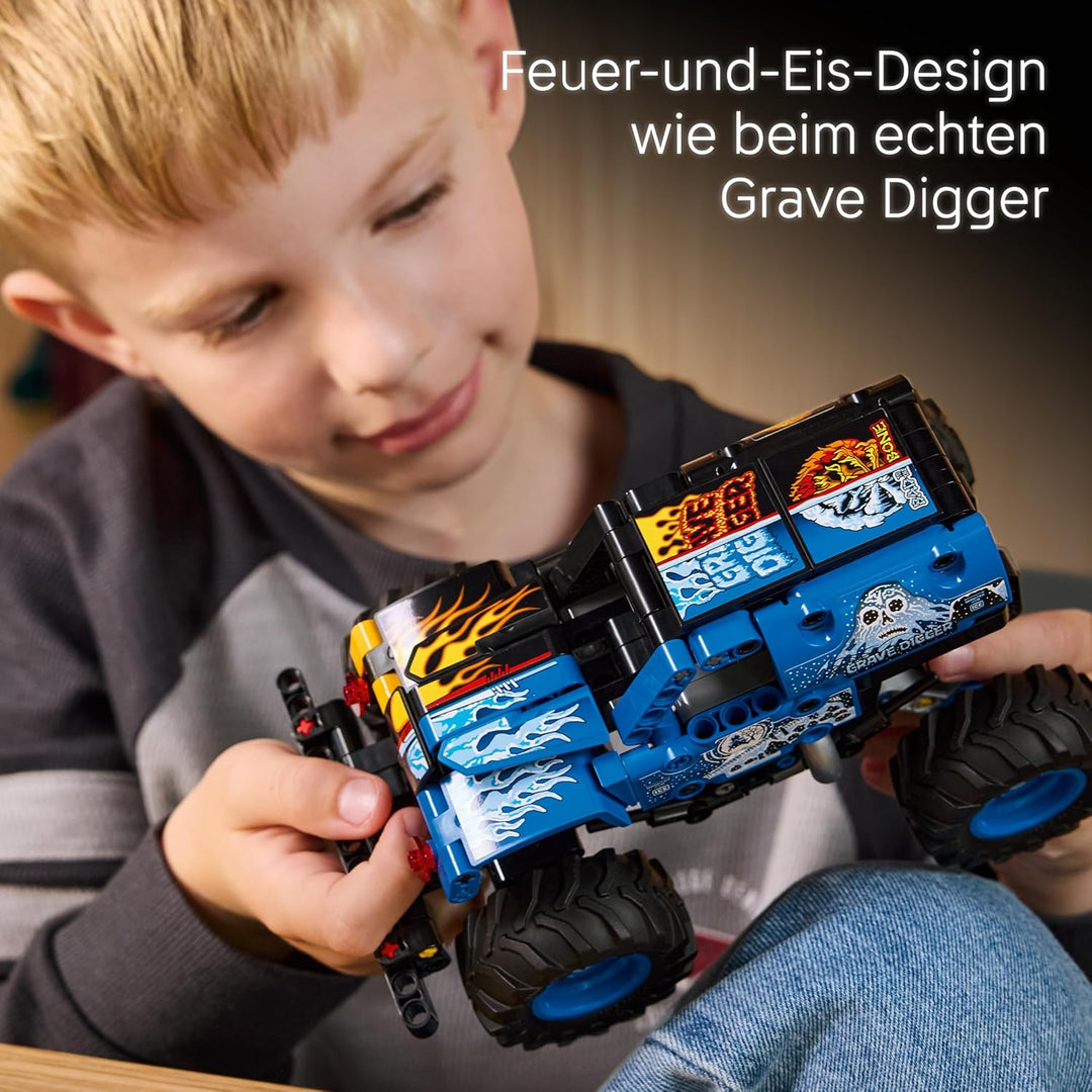 LEGO Technic Monster Jam Grave Digger Feuer und EIS - Monstertruck Modellbau & Konstruktionsspielzeu