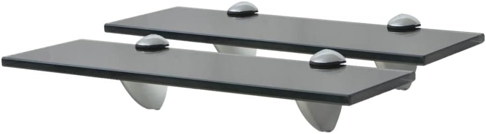 vidaXL 2X Regal Schwebend Wandregal Glasregal Glasboden Glasablage Badablage Wandablage Badregal Abl