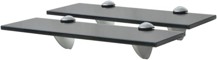 vidaXL 2X Regal Schwebend Wandregal Glasregal Glasboden Glasablage Badablage Wandablage Badregal Abl