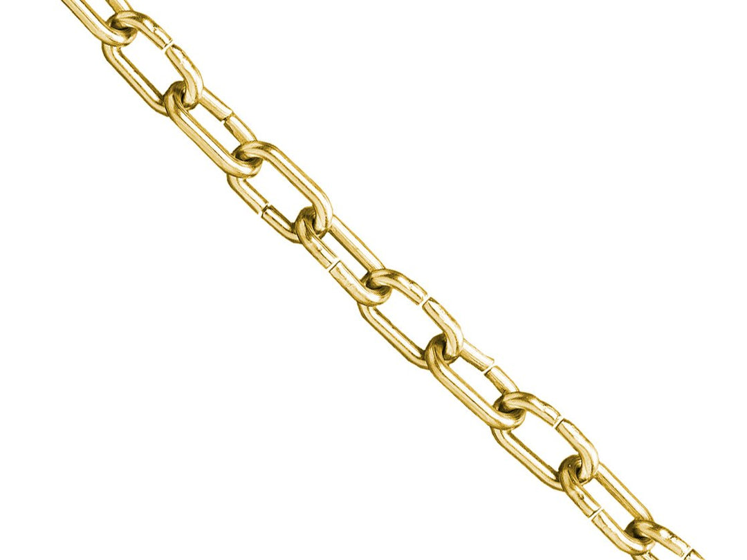 Faithfull FAICHCC1610B CHCC1610C Clock Chain Polished Brass 1.6mm x 10m 10 m Length 1.6 mm Chain Dia