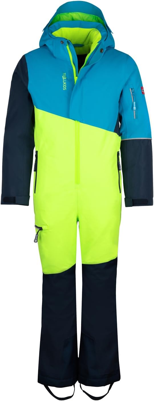 Trollkids Kids Hallingdal Snowsuit 92 cool lime, 92 cool lime