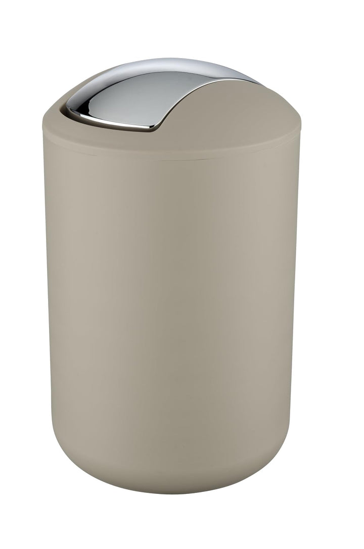WENKO Kosmetikeimer Mod. Brasil L, 6,5 Liter Bad-Mülleimer mit Schwingdeckel, aus bruchsicherem Kuns