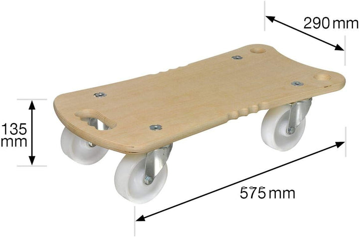 Wagner Transporthilfe - Ergo - 57,5 x 29 x 13,5 cm - Tragkraft 400 kg - Multiplexplatte Birke 18 mm,