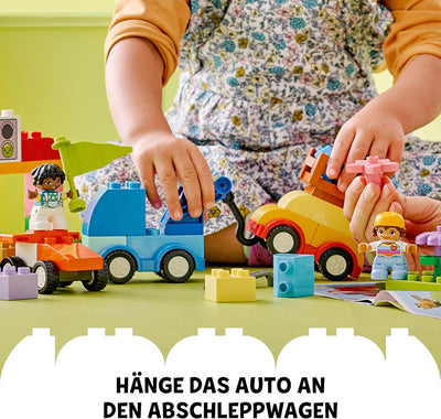 LEGO DUPLO Classic Steinebox Autos und LKWs, Spielset mit Fahrzeugen für Kleinkinder ab 1.5 Jahren,