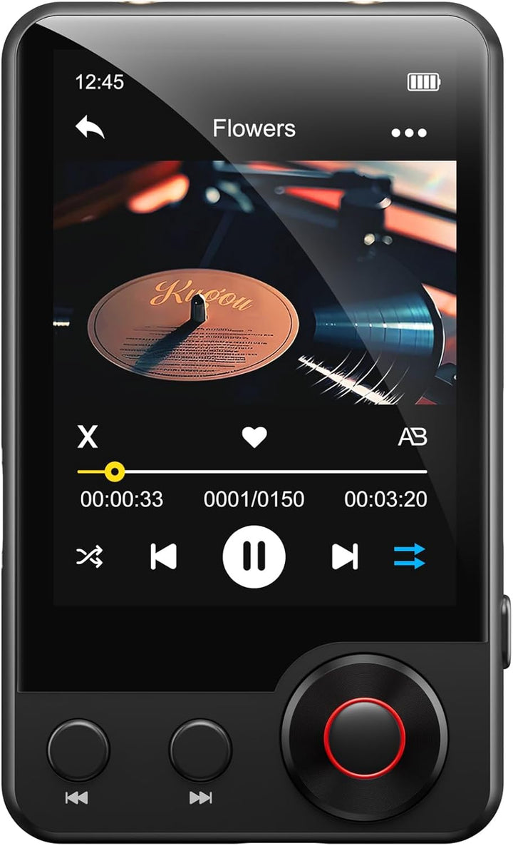 MECHEN 128GB MP3 Player mit Bluetooth 5.3, Dual Audio, 2,4 Zoll Touchscreen, Suchfunktion verfügbar,