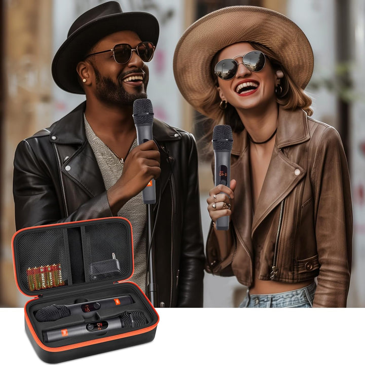 Tragetasche für kabelloses Mikrofon, kompatibel mit JBL Wireless Dual-Mikrofonsystem, Tasche für Han