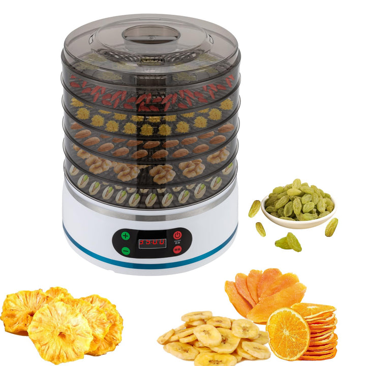 Dörrautomat mit 5 Ablagen, 35-70 ℃ Einstellbare Temperatur Food Dehydrator, Zeiteinstellung 1-72 Stu