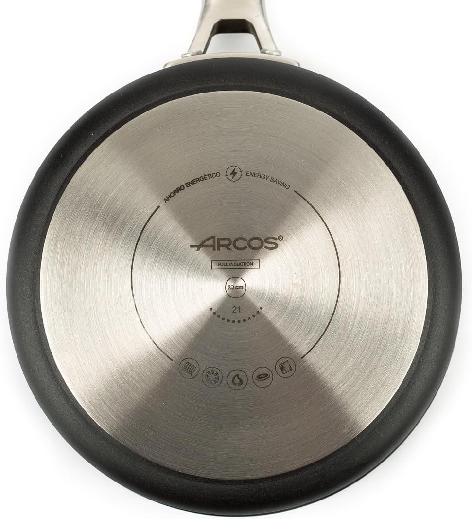 Arcos Serie Samoa | Antihaft-Kochtopf 20 cm und 2,6 L | Geschmiedetes Aluminium | Geeignet für jede