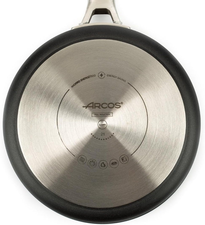 Arcos Serie Samoa | Antihaft-Kochtopf 20 cm und 2,6 L | Geschmiedetes Aluminium | Geeignet für jede