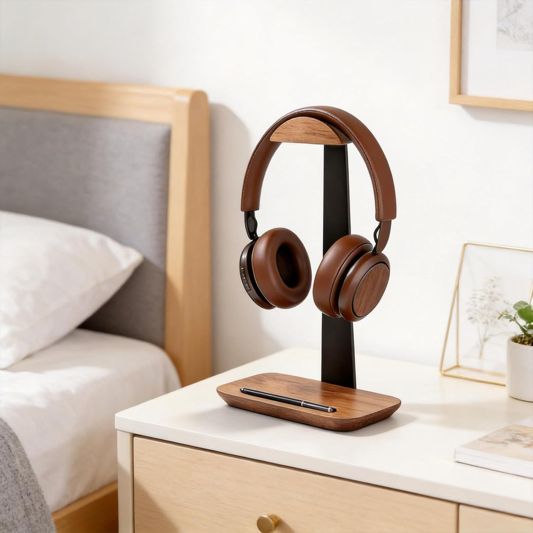 Kopfhörer Ständer, Tisch Headset Halterung Halter mit Aufbewahrungsbasis, Kopfhörer Halterung für Ov