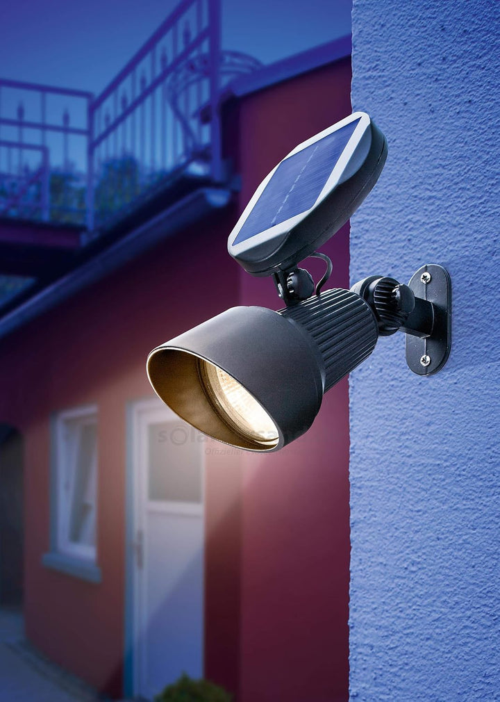 Esotec Solar Spotlight Lichtfarbe 2800K warmweiss Wand oder Bodenmontage, 102136