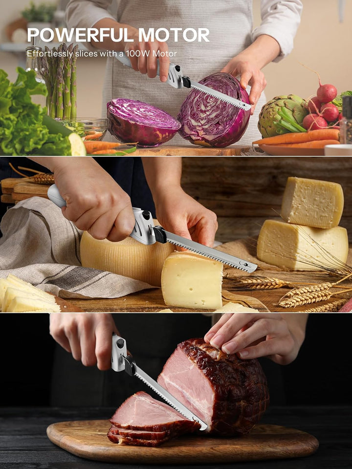 Reemix Elektromesser Küche Elektrisches Messer für Fleisch Küchenmesser Elektrisch für Brot, nutzbar