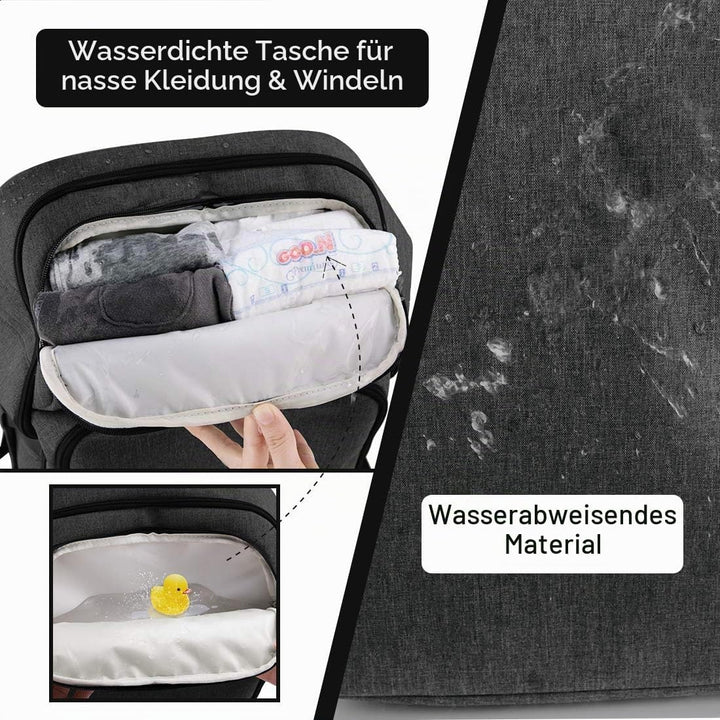 NEWHEY Wickelrucksack für Babys, wasserdicht, grosse Kapazität, Reisetasche, multifunktional, Rucksa