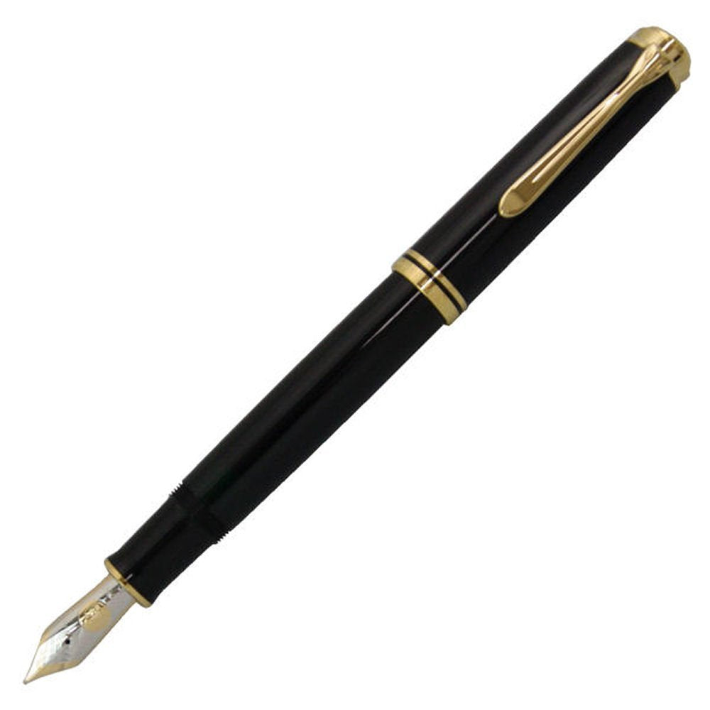 Pelikan Premium M400 Füllfederhalter F Plume schwarz, schwarz
