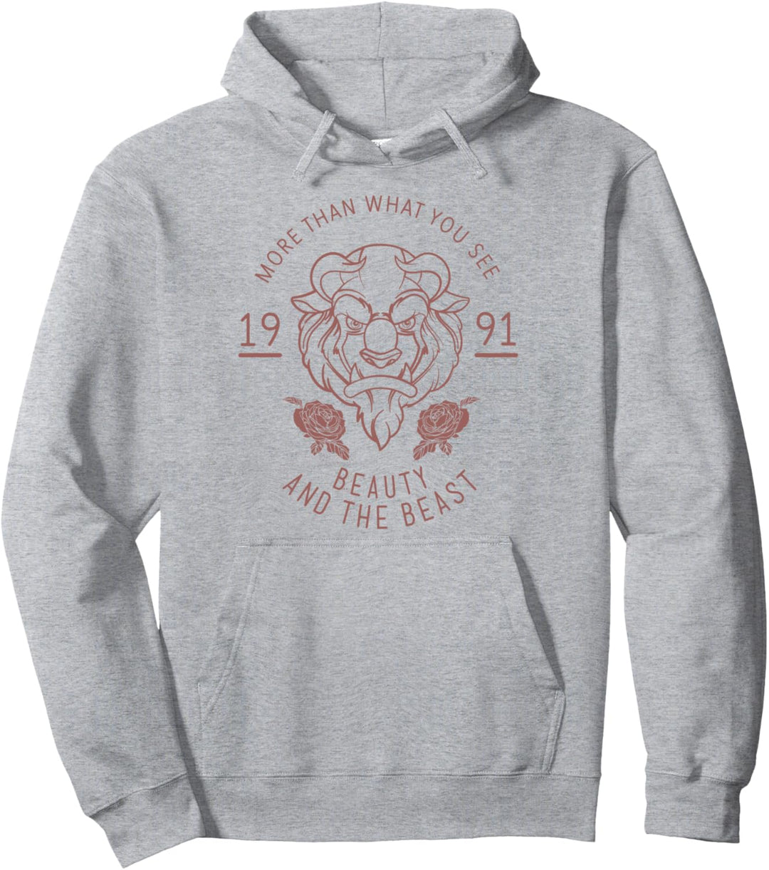 Disney Beauty And The Beast More Than What You See Vintage Pullover Hoodie