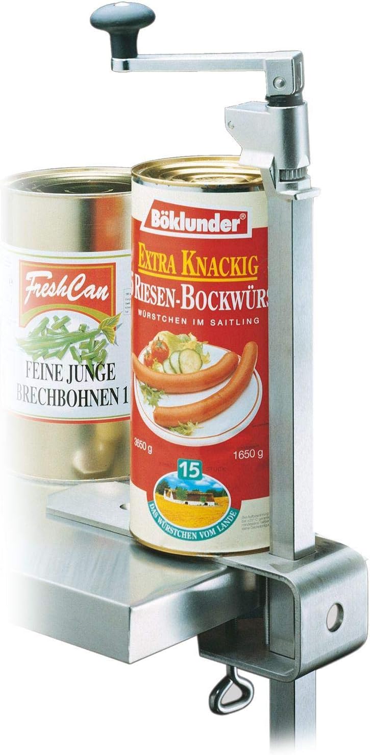 Westmark Dosenöffnermaschine zur Tischmontage, für Gastronomie/Profi-Küchen, Länge: 84 cm, Stahl/Ede