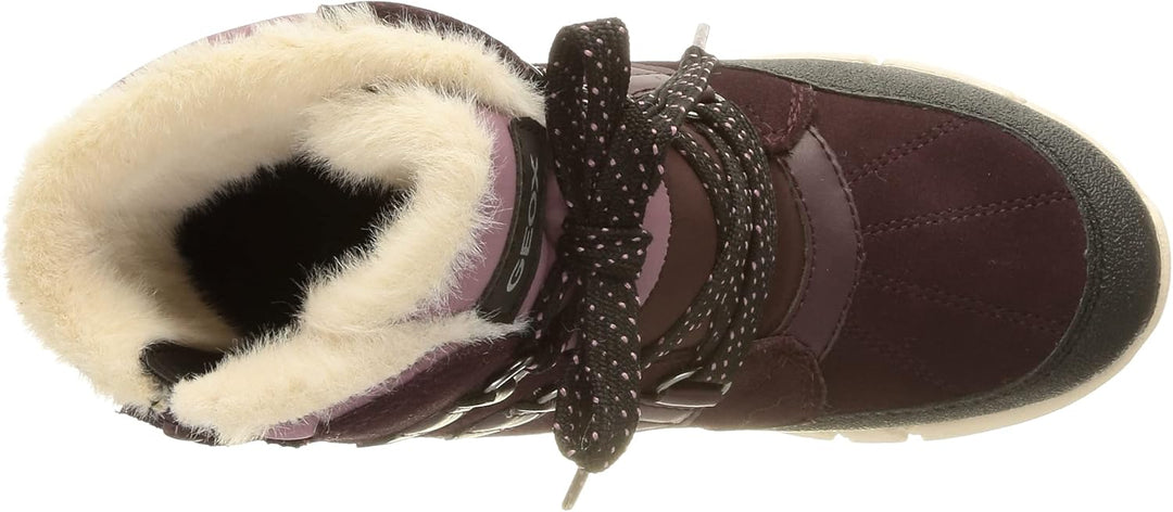 Geox Mädchen J Flexyper Girl B Ab Stiefeletten 31 EU Dk Burgundy, 31 EU Dk Burgundy