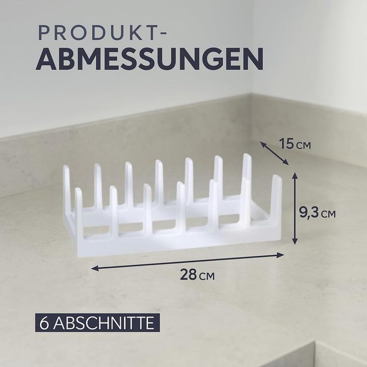BOAA Fresh Topfdeckelhalter für sechs Deckel oder Pfannen, Küchenaufbewahrung, Geschirrhalter für di