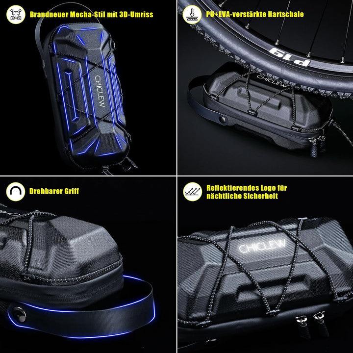 CHICLEW E Scooter Tasche für Elektroroller, Brandneue wasserdichte Roller Tasche Front Tube Bag mit