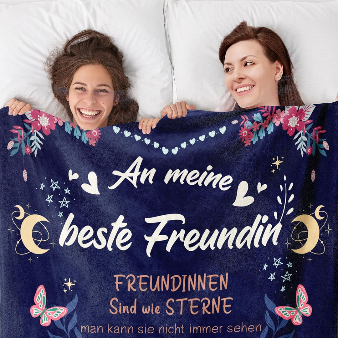 Beste Freundin Geschenke, Geschenke für Freundin Decke, Geburtstagsgeschenk für Beste Freundin, Best