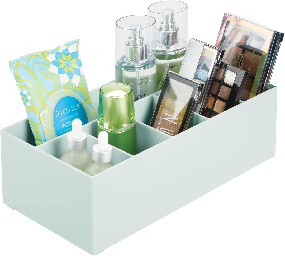 mDesign Schminkaufbewahrung für Wasch- oder Schminktische – Aufbewahrungsbox aus BPA-freiem Kunststo