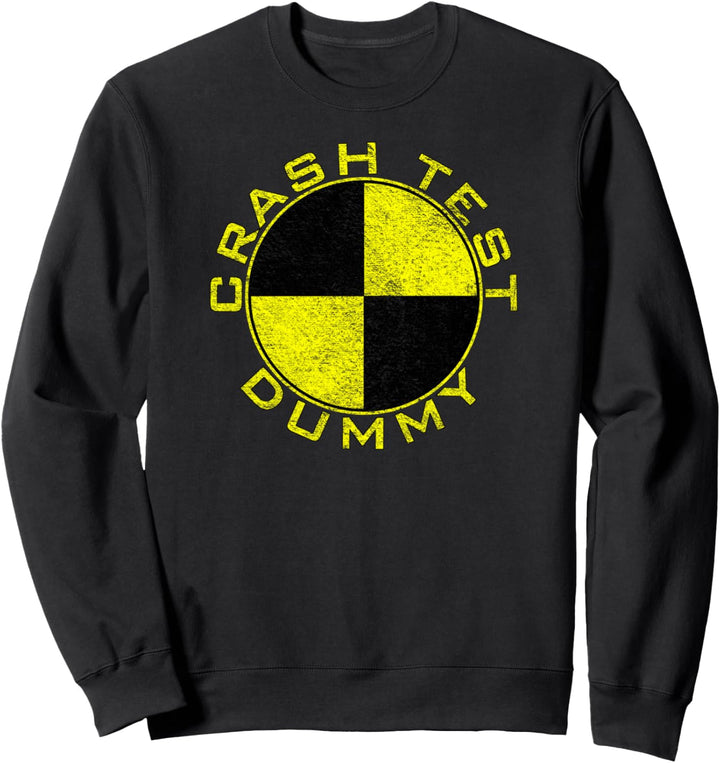 Crash-Test-Dummy-Kostüm mit Aufschrift "I'm A Crash-Test" Sweatshirt