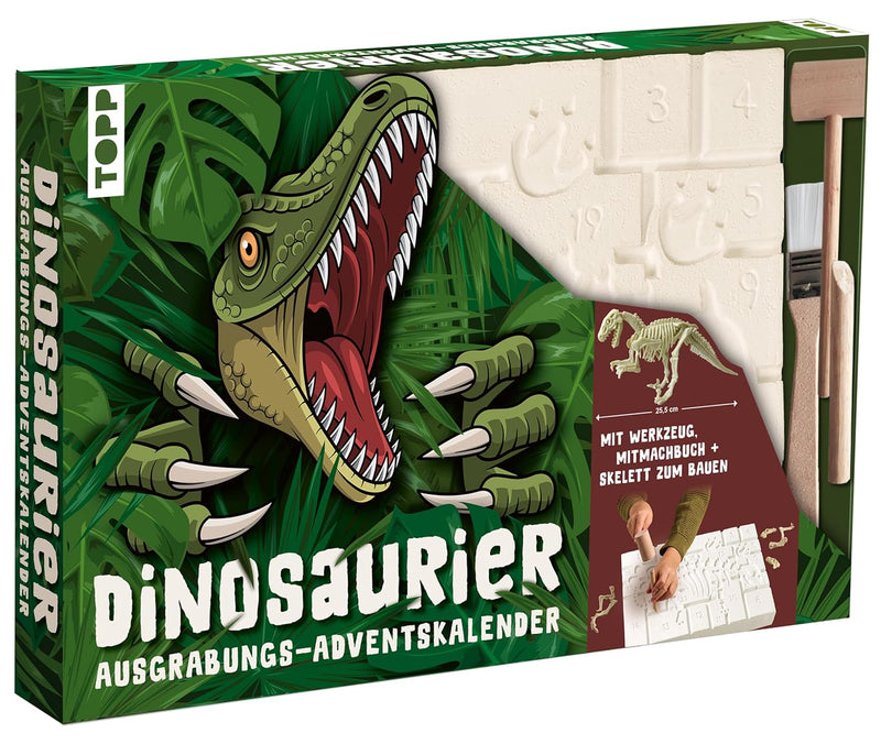 Dinosaurier - Der Ausgrabungs-Adventskalender. 24 coole Überraschungen zum Ausgraben und Entdecken: