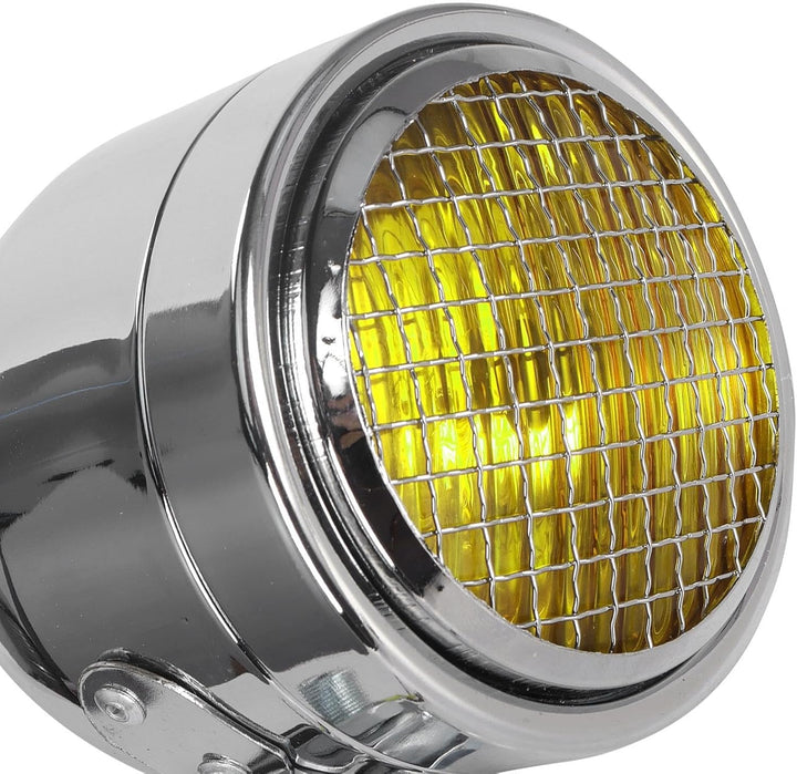 Retro Motorrad-Scheinwerfer | Lampe mit hoher Sichtbarkeit mit Schale, Leuchtmittel für Motorradsche
