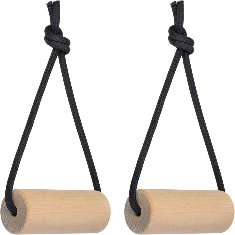 ALPIDEX 2er Set Holz Griffkrafttrainer Trainingsgriffe belastbar bis 150 kg - Durchmesser 3 cm 5 cm