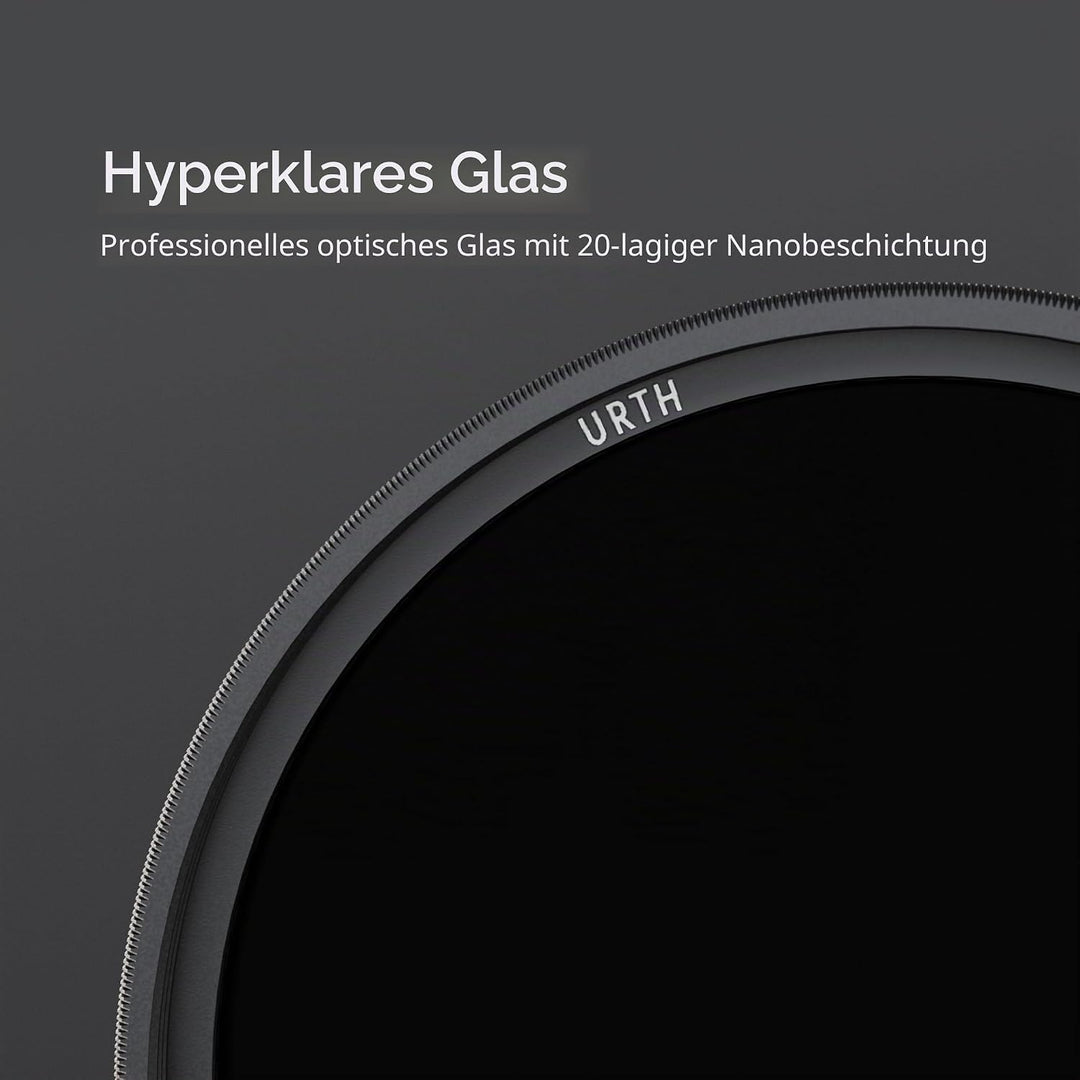 Urth 77 mm Graufilter ND1000 (10 Stop) ND Filter (Plus+) 77 mm Zum Einschrauben, 77 mm Zum Einschrau
