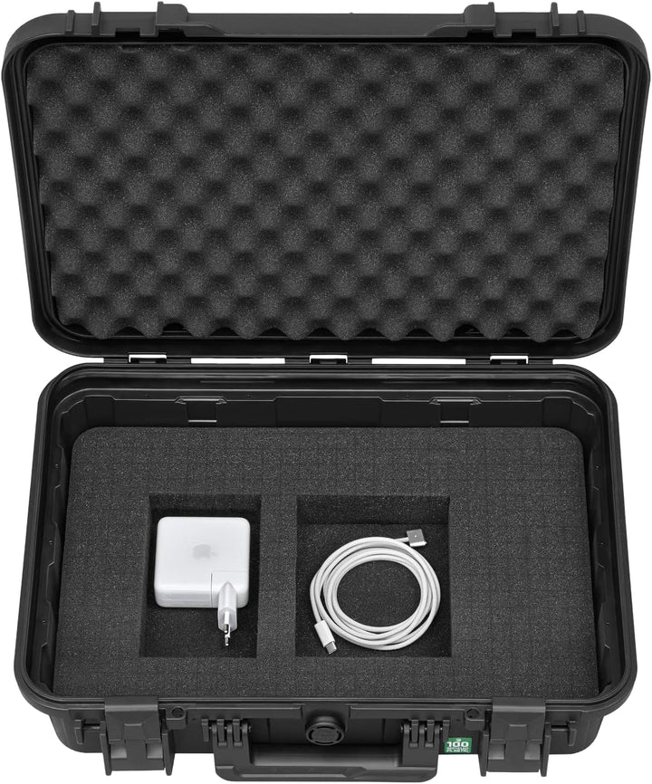 TOMcase Laptop Koffer 11–15 Zoll wasserdicht IP65 - ECO Schutzkoffer | Koffer für Notebook Tablet un