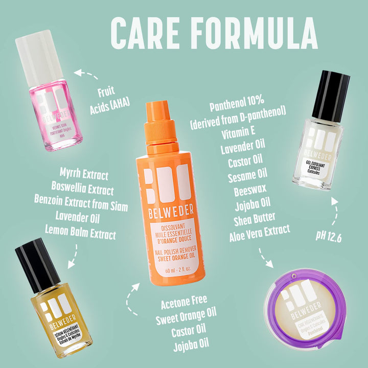 BELWEDER - Nagelpflegeset: SOS beschädigte Nägel - 7,5ml Regenerierendes Serum + 7,5ml Express Peeli