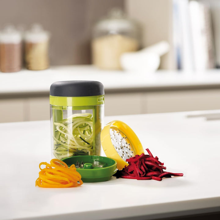Joseph Joseph Spiro Hand Held Gemüseschneider Spiralizer, Spaghetti Zoodle Zucchini Nudel Lebensmitt