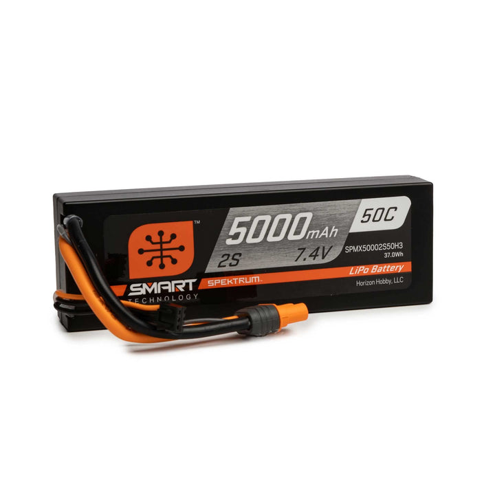 7,4 V 5000mAh 2S 50C Smart Hardcase LiPo-Akku: IC3