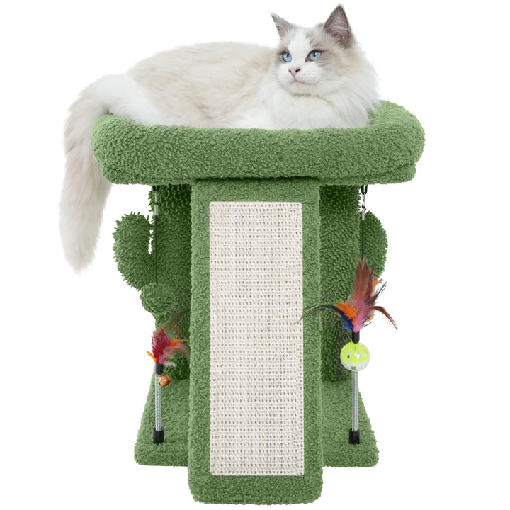 TWDEPART Kratzbaum mit Kratzbaum für Indoor-Katzen, Aktivitätszentrum, Kletterbaum, Katzenmöbel mit