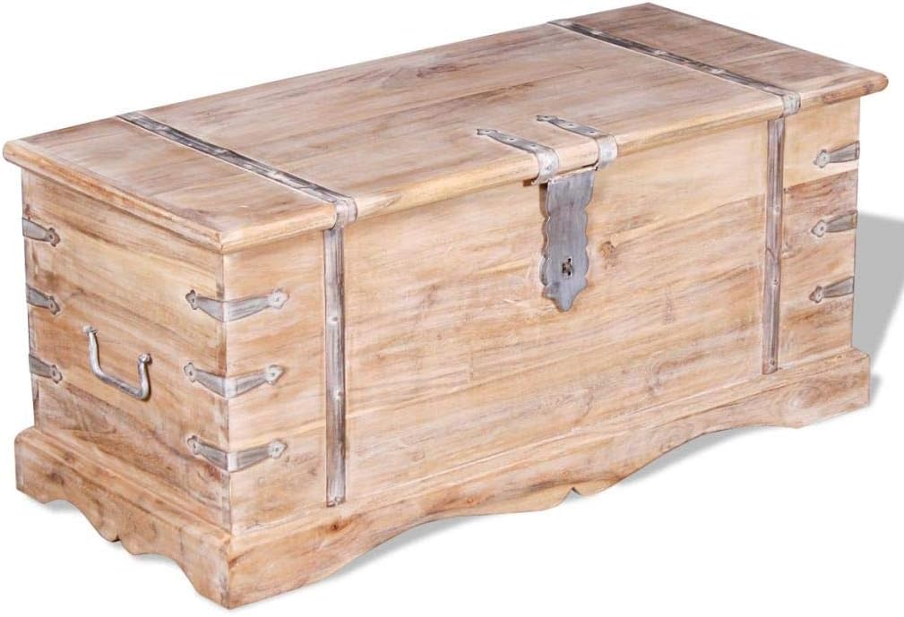 Aufbewahrungstruhe Spielzeugkiste mit grosser Stauraum, Vintage Betttruhe, Flur, Schlafzimmer, Wohnz