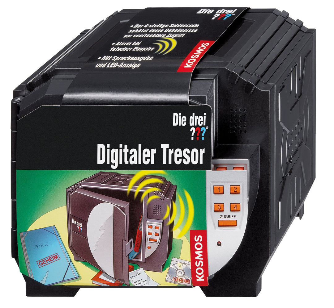 Kosmos Die DREI ??? Digitaler Tresor, Detektivspielzeug, Detektiv Ausrüstung, Detektiv Set, Mitbring