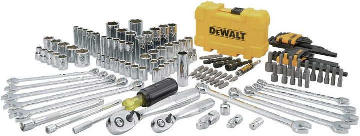 DEWALT DWMT73802 Mechaniker-Werkzeugset, 142-teilig, mit Koffer, 1 Stück 142 Stück Werkzeugset und S