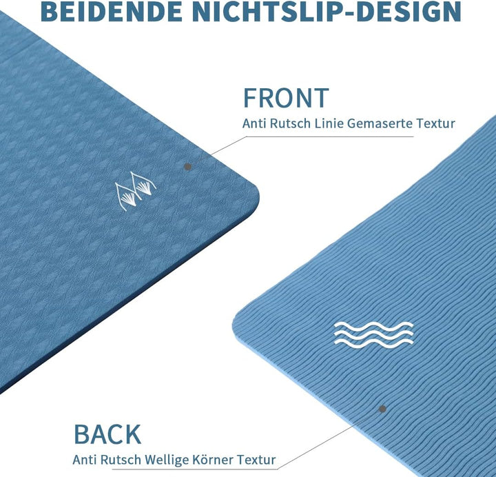 Good Nite Klappbare Yogamatte Rutschfest Tragbare Fitnessmatte Faltbar Leicht Gymnastikmatte Pilates
