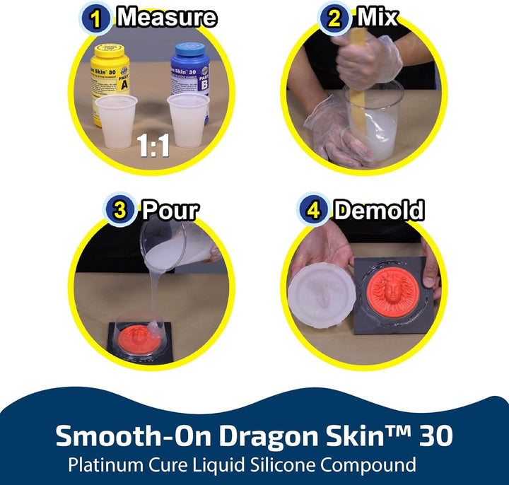 Dragon Skin 30 Mold Making Silicone Rubber - Trial Unit by Smooth Pint Unit, Pint Unit
