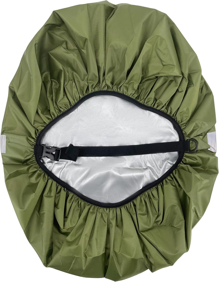 Alephnull Regenschutz Rucksack mit Reflexstreifen 60L-100L wasserdichte Regenschutz Schulranzen Refl