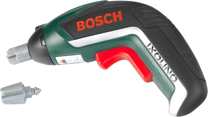 Theo Klein 8532 Bosch Kettensäge mit Zubehör I Batteriebetriebene Säge mit Sound- und Lichtfunktion