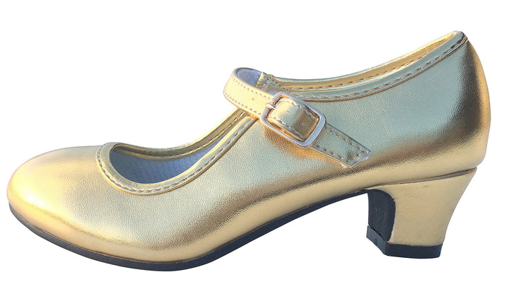 La Senorita Spanische Flamenco Schuhe 25 EU Gold, 25 EU Gold