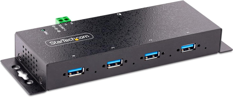 StarTech.com 4-Port USB 3.0 Hub mit 5 Gbit/s - Robuster USB Verteiler 3.0 mit ESD-/Überspannungsschu